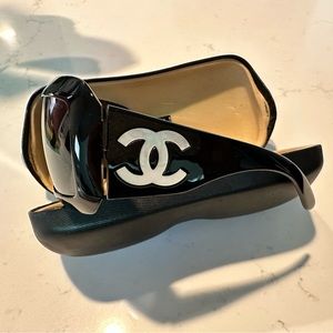 Vintage Chanel Black Sunglasses